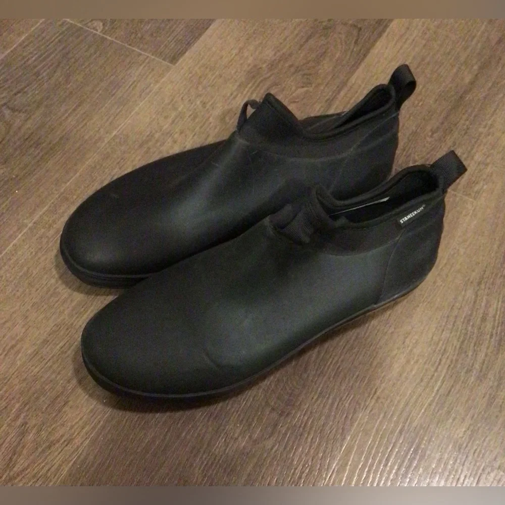 Men’s Staheekum black Neoprene ankle rain boots
